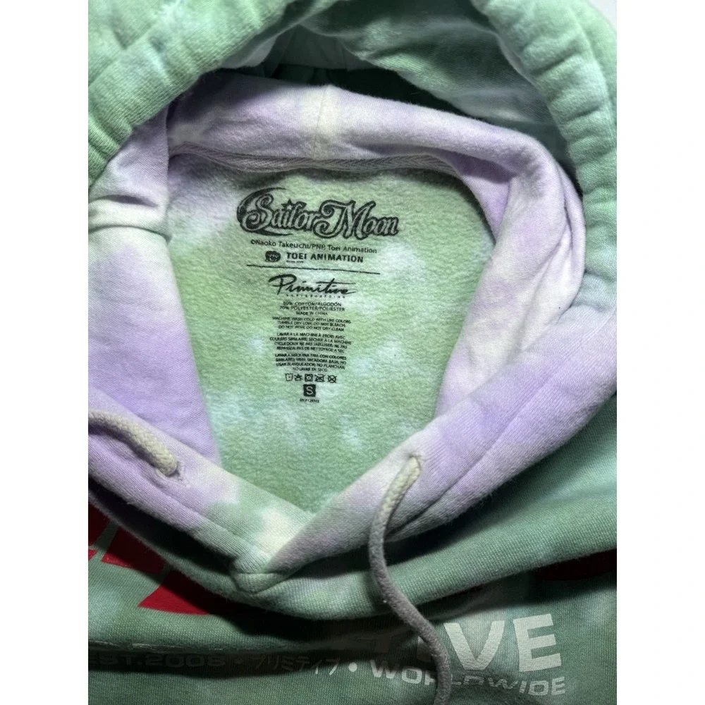Sailor Moon Primitive Skateboarding Toei Animation Tie Dyed L‎ hoody Sweater - Picture 5 of 6